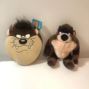 VTG Warner Bros Tasmanian Devil Lot: Plush Toy & NOS 60 Photo Album Looney Tunes
